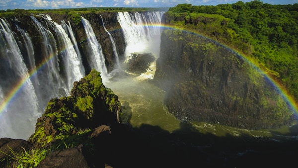 Victoria Falls i Zimbabwe.
