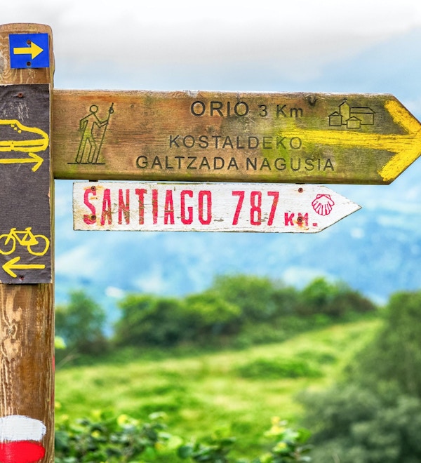 Skyltar på Camino de Santiago