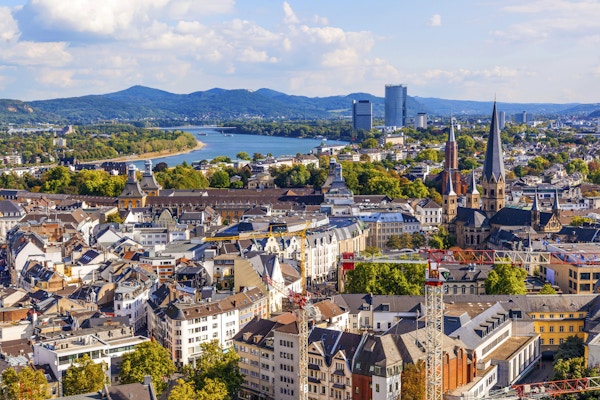 antenn över Bonn, Tysklands tidigare huvudstad