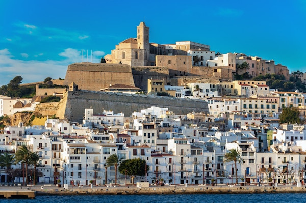 Den gamla staden på Ibiza