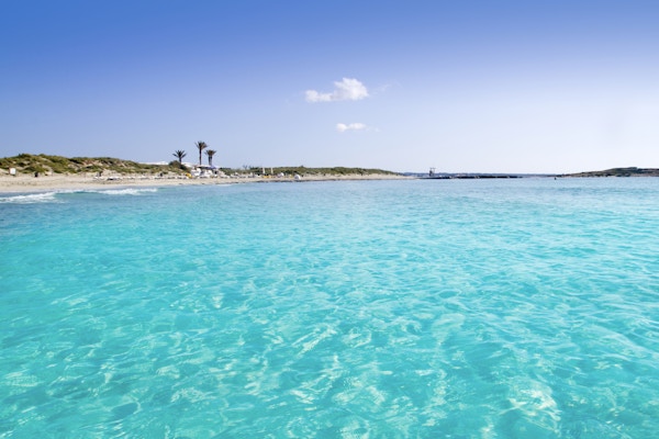 Illetas illetes turkos strandkust Formentera baleariska öar