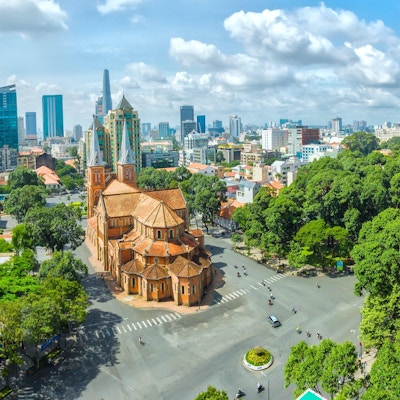 Ho Chi Minh City is a sunny day underneath Notre Dame
