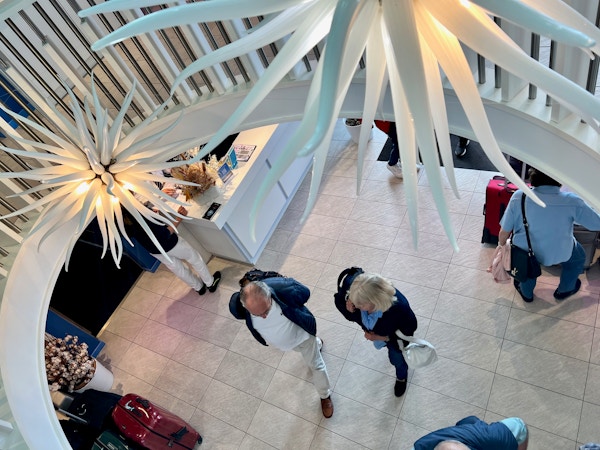 Receptionen på flodkryssningsfartyg