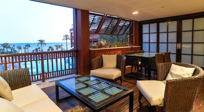 Rum med balkong och havsutsikt, Hotel Guadalpin, Marbella
