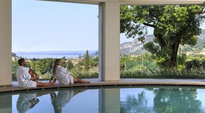 Spa med utsikt över Gardasjön, Poiano Resort, Garda, Italy