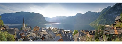 Blick auf Hallstatt / utsikt över Hallstatt