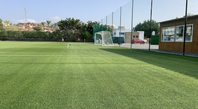 Gräsplan av absolut högsta klass, Atalaya Football Pitches, Marbella, Spanien